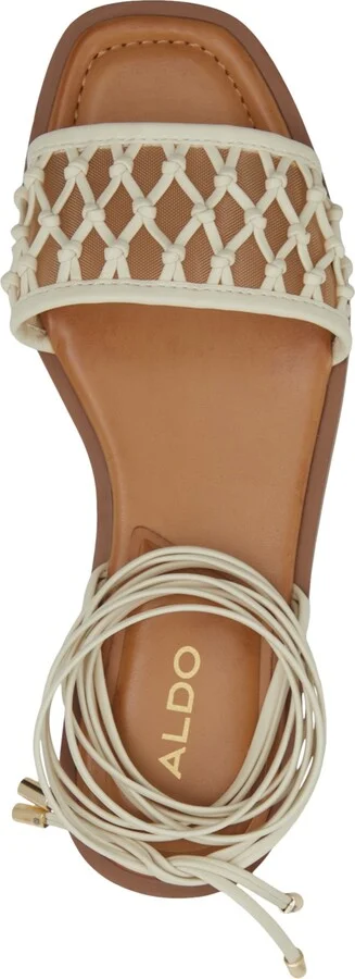 Aldo Women's Seazen Lace-Up Ankle-Tie Flat Sandals - Image 8