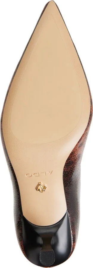 Aldo Women's Selora Knee-High Kitten-Heel Dress Boots - Brown/Snake Multi - Image 5