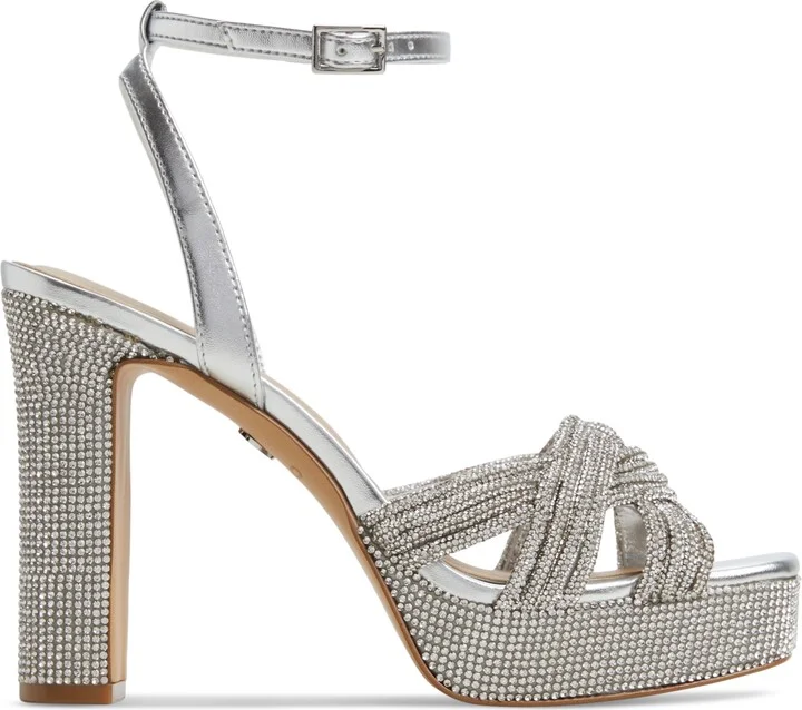 Aldo Women's Shimma Rhinestone Platform Dress Sandals - Image 2