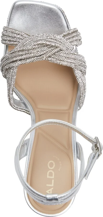 Aldo Women's Shimma Rhinestone Platform Dress Sandals - Image 4