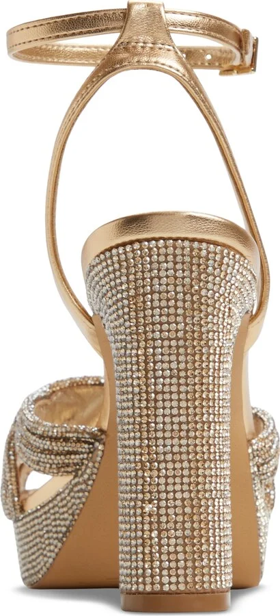 Aldo Women's Shimma Rhinestone Platform Dress Sandals - Image 8