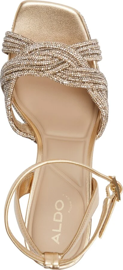 Aldo Women's Shimma Rhinestone Platform Dress Sandals - Image 9