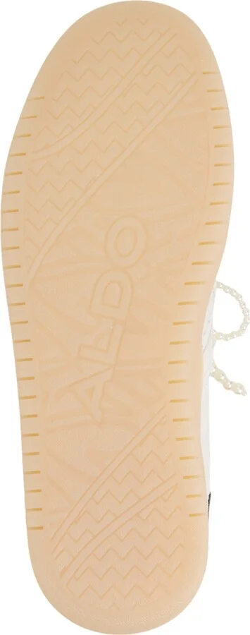 Aldo Women's Sweetthing Lace-Up Low-Top Sneakers - Suede White/Bone - Image 5