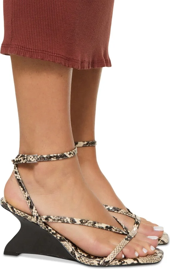 Aldo Women's Talvi Strappy Scuplted Wedge Sandals - Image 11