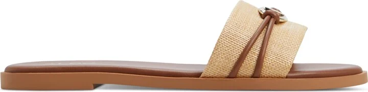 Aldo Women's Vasia Hardware-Trim Slide Flat Sandals - Image 2