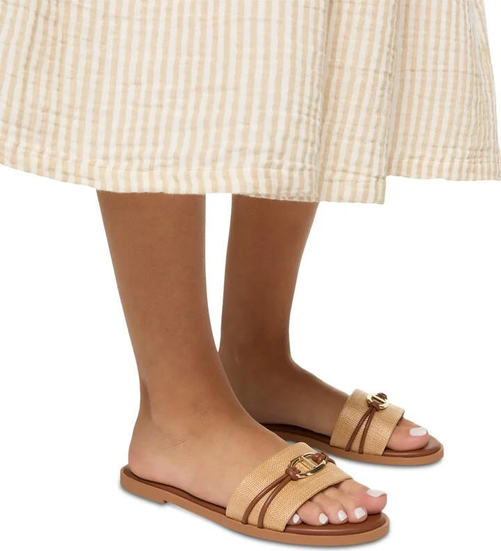 Aldo Women's Vasia Hardware-Trim Slide Flat Sandals - Image 6