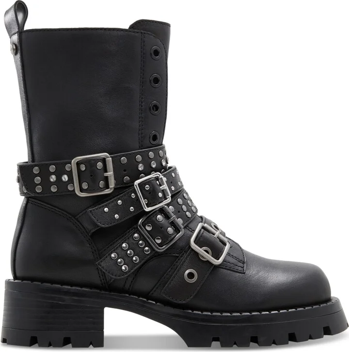Aldo Women's Vortexia Studded Buckled-Strap Booties - Image 2