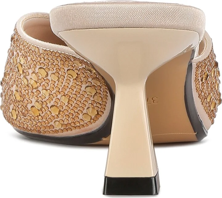 Aldora Rhinestone Kitten Heel Mule - Image 4
