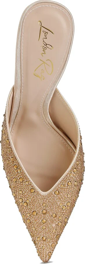 Aldora Rhinestone Kitten Heel Mule - Image 6