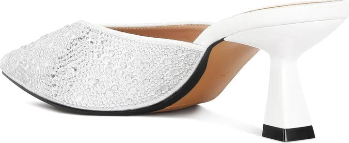 Aldora Rhinestone Kitten Heel Mule - Image 11