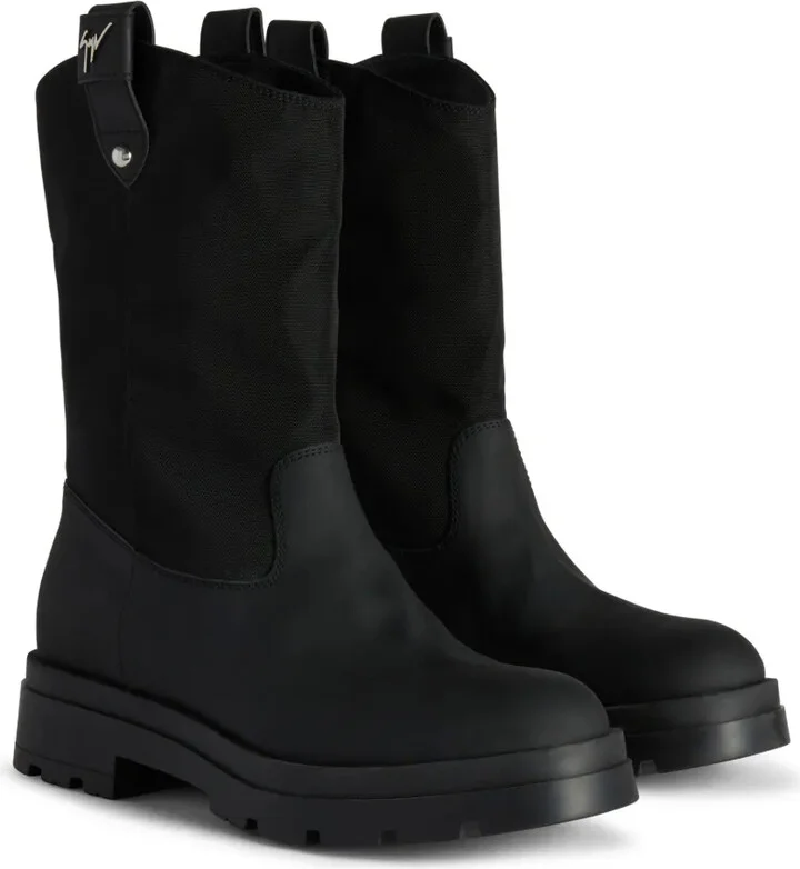 Aldrien logo-plaque boots - Image 2
