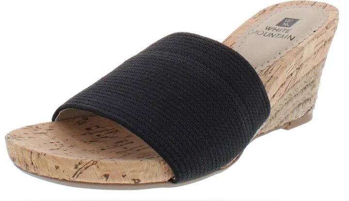 Aleah Womens Cork Espadrille Wedge Sandals