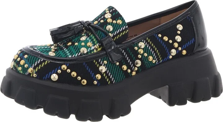Aleah Womens Embellished Slip On Loafers