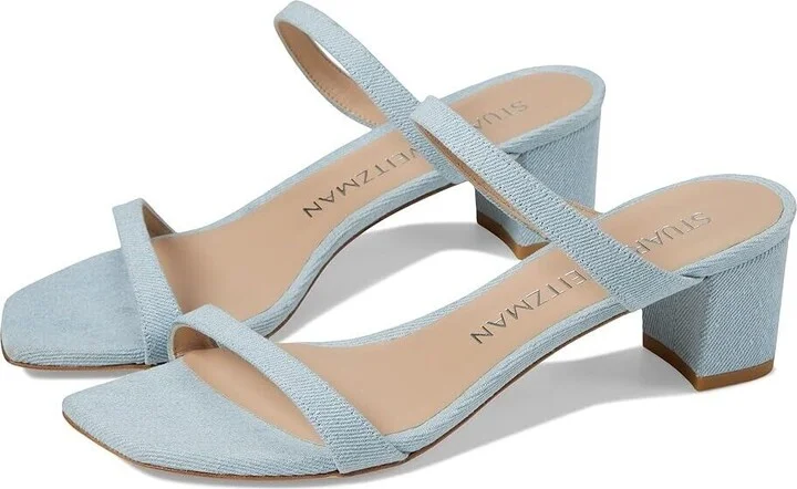 Aleena 50 Sandal Women 5 Light Blue Square Toe Block Heel KHD861
