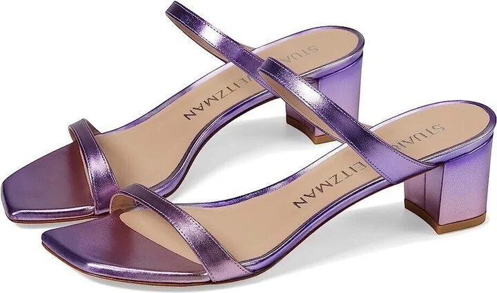 Aleena 50 Sandal Women's 6.5 Purple Square Toe Block Heel KHD843