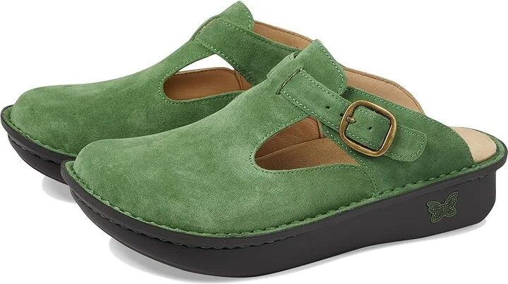 Alegria Classic Women's Clog Shoes Green : EU 35 (US Women's 5-5.5) Regular, Leather