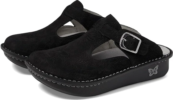 Alegria Classic Women's Clog Shoes La Dee Dottie Black : EU 39 (US Women's 9) Regular, Leather/Nappa/Patent Leather