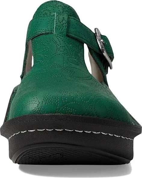 Alegria Classic Women's Clog Shoes La Dee Dottie Emerald : EU 37 (US Women's 7-7.5) Regular, Leather - Image 2