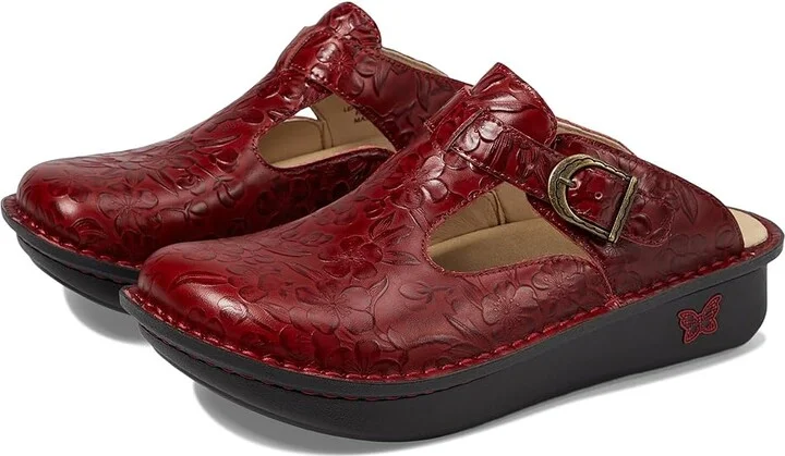 Alegria Classic Women's Clog Shoes Loretta Roja : EU 42 (US Women's 11.5-12) Regular, Leather