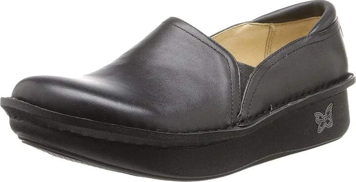 Alegria Debra Professional Women's Slip on Shoes Black Leather : EU 35 (US Women's 5-5.5) Wide - Image 2