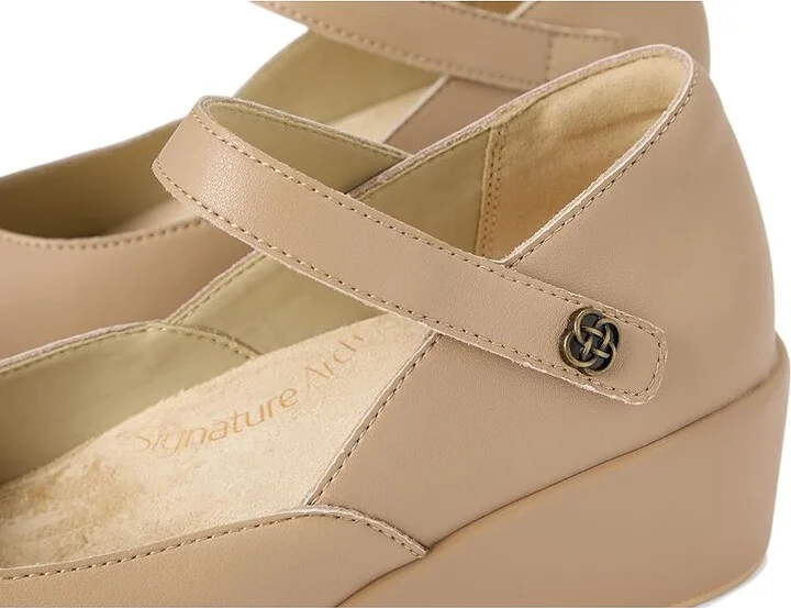 Alegria Hayes High Heels Beige : EU 38 (US Women's 8) Regular, Leather - Image 7