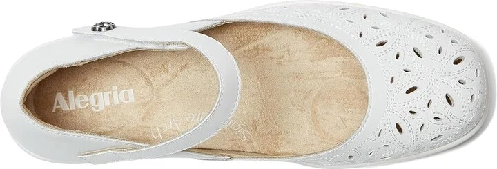 Alegria Hayes High Heels White Breeze : EU 36 (US Women's 6) Regular, Leather - Image 2