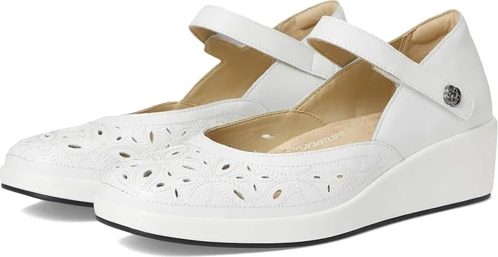 Alegria Hayes High Heels White Breeze : EU 36 (US Women's 6) Regular, Leather