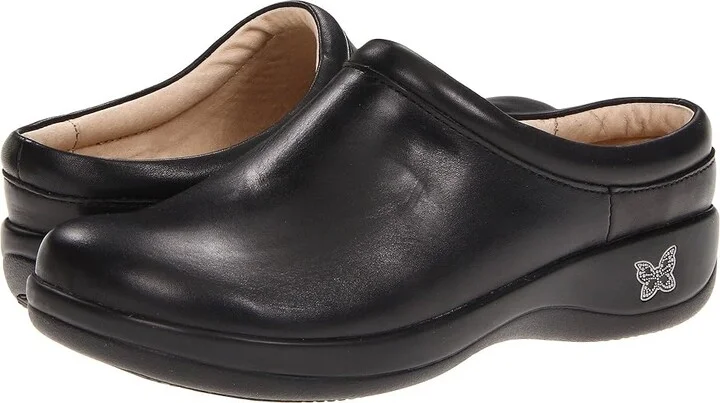 Alegria Kayla Women's Slip on Shoes Black Nappa Leather : EU 36 (US Women's 6-6.5) Regular, Leather/Latex/Suede