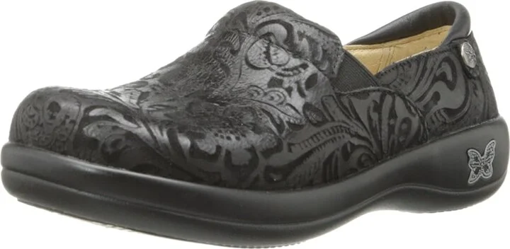 Alegria Keli Professional Women's Shoes Black Emboss Paisley : EU 35 (US Women's 5-5.5) Regular, Leather/Latex - Image 2