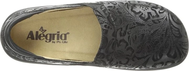 Alegria Keli Professional Women's Shoes Black Emboss Paisley : EU 35 (US Women's 5-5.5) Regular, Leather/Latex - Image 3