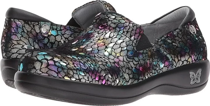 Alegria Keli Professional Women's Shoes Minnow Rainbow : EU 43 (US Women's 13) Regular, Leather
