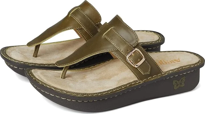 Alegria Kennedi Women's Sandals Oliva : EU 39 (US Women's 9) Regular, Leather