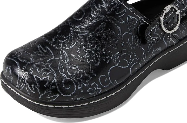 Alegria Olie Women's Flat Shoes Embroider Me Pewter : EU 41 (US Women's 10.5-11) Regular, Leather - Image 7