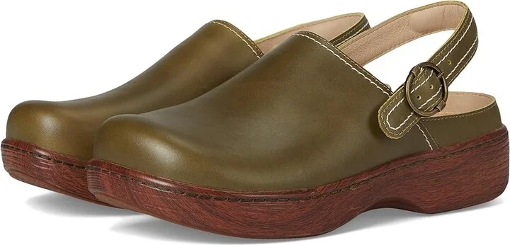 Alegria Olie Women's Flat Shoes Oliva : EU 36 (US Women's 6-6.5) Regular, Leather