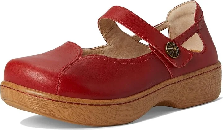 Alegria Onika Women's Flat Shoes Big Red : EU 37 (US Women's 7-7.5) Regular, Leather - Image 5
