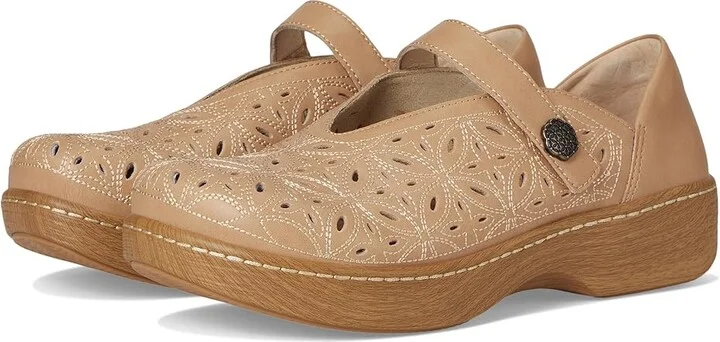Alegria Ophelia Women's Flat Shoes Latte Breeze : EU 39 (US Women's 9) Regular, Leather/Rubber