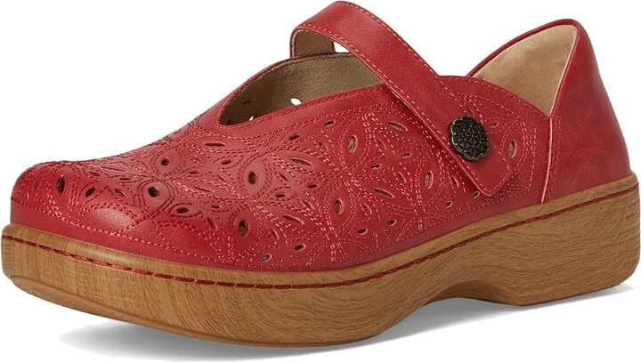 Alegria Ophelia Women's Flat Shoes Razberry Breeze : EU 38 (US Women's 8-8.5) Regular, Leather/Rubber - Image 5