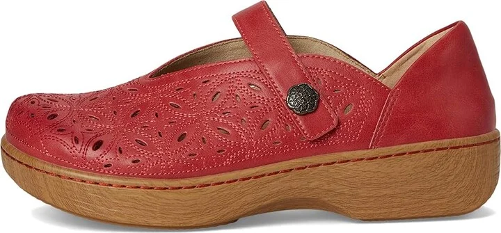 Alegria Ophelia Women's Flat Shoes Razberry Breeze : EU 38 (US Women's 8-8.5) Regular, Leather/Rubber - Image 6