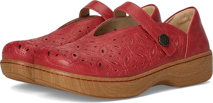 Alegria Ophelia Women's Flat Shoes Razberry Breeze : EU 38 (US Women's 8-8.5) Regular, Leather/Rubber