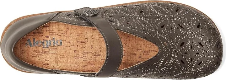 Alegria Ophelia Women's Flat Shoes Stone Breeze : EU 36 (US Women's 6-6.5) Regular, Leather/Rubber - Image 2