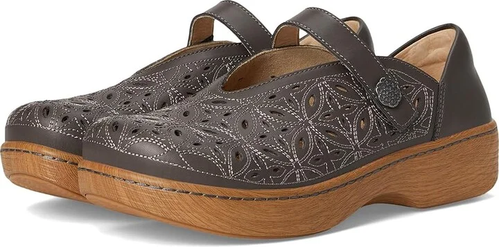 Alegria Ophelia Women's Flat Shoes Stone Breeze : EU 36 (US Women's 6-6.5) Regular, Leather/Rubber