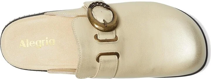 Alegria Osmosis Women's Clog Shoes Gold Cream : EU 35 (US Women's 5-5.5) Regular, Leather - Image 2