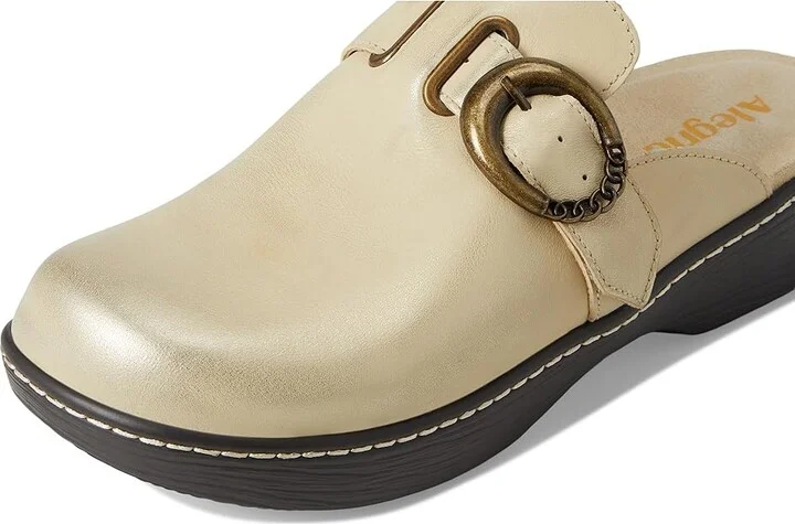 Alegria Osmosis Women's Clog Shoes Gold Cream : EU 35 (US Women's 5-5.5) Regular, Leather - Image 7
