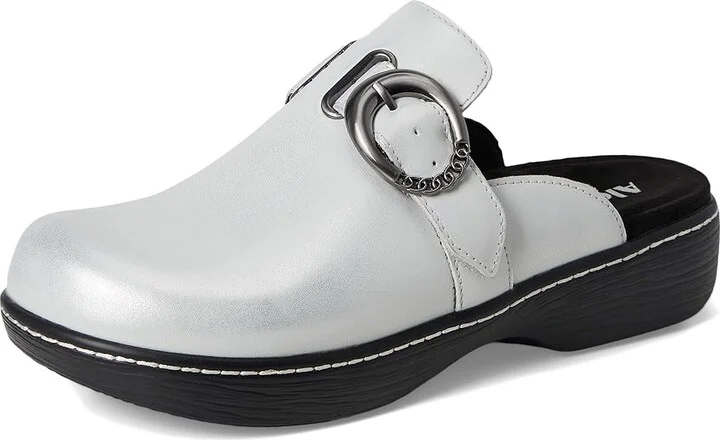 Alegria Osmosis Women's Clog Shoes Silver White : EU 37 (US Women's 7-7.5) Regular, Leather - Image 5