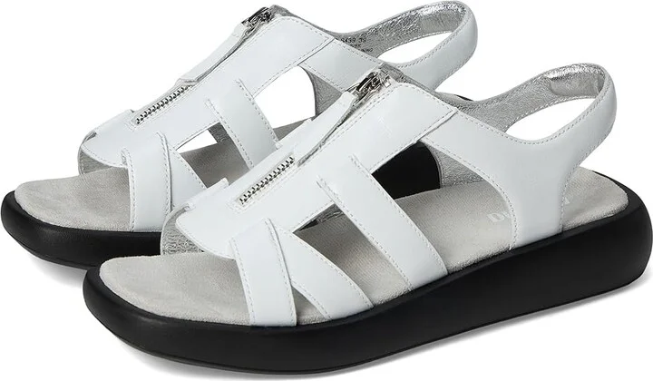 Alegria Palmer Women's Sandals White : EU 39 (US Women's 9) Regular, Leather