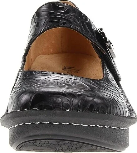 Alegria Paloma Women's Maryjane Shoes Black Embossed Rose : EU 36 (US Women's 6-6.5) Regular, Leather - Image 6