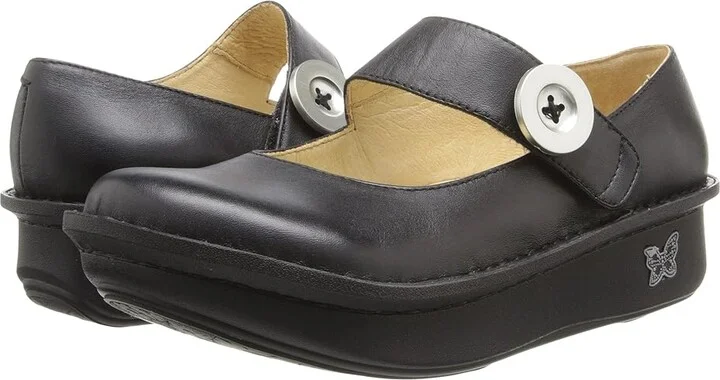 Alegria Paloma Women's Maryjane Shoes Black Leather : EU 35 (US Women's 5-5.5) Wide