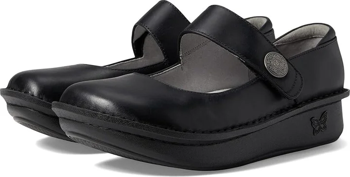 Alegria Paloma Women's Maryjane Shoes Oiled Black : EU 35 (US Women's 5-5.5) Regular, Leather