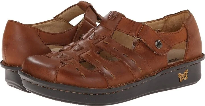 Alegria Pesca Women's Hook and Loop Shoes Tawny : EU 36 (US Women's 6-6.5) Regular, Leather