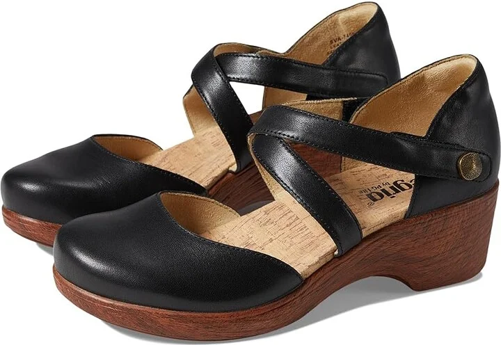 Alegria Savina Women's Sandals Black : EU 38 (US Women's 8-8.5) Regular, Leather